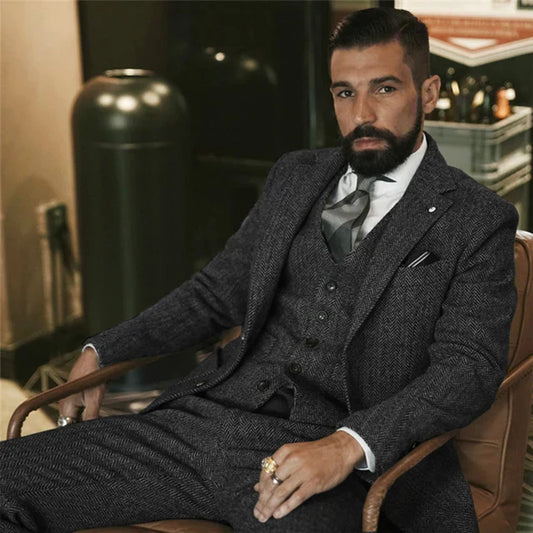 Carvy - Luxury three-piece men's suit [jacket + vest + trousers]